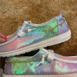 NWT LIMITED EDITION wicked x hey dude shoes